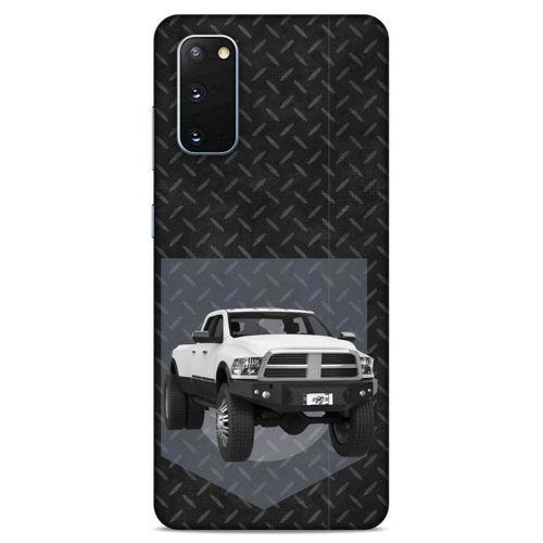 Lopard Samsung Galaxy S20 Uyumlu Kılıf PickUpX (20) Koruyucu Kılıf Beyaz Gümüş