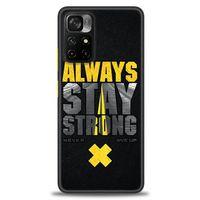 Xiaomi Redmi Note 11 Pro Plus Kılıf HD Baskılı Kılıf - Stay Strong + Tam Ekran Koruyucu