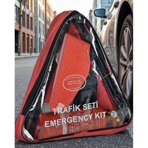 Acil Durum Trafik Seti Reflektör Yangın Tüpü Ve İlk Yardım Çantalı