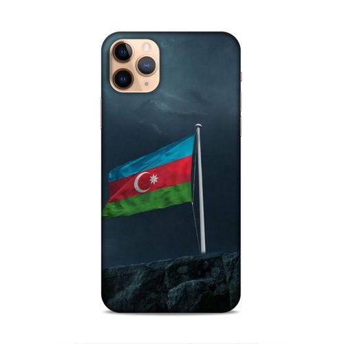 Apple Iphone 11 Pro Uyumlu Kılıf Azarbaijan (27) Tasarımlı Kılıf Mavi Beyaz