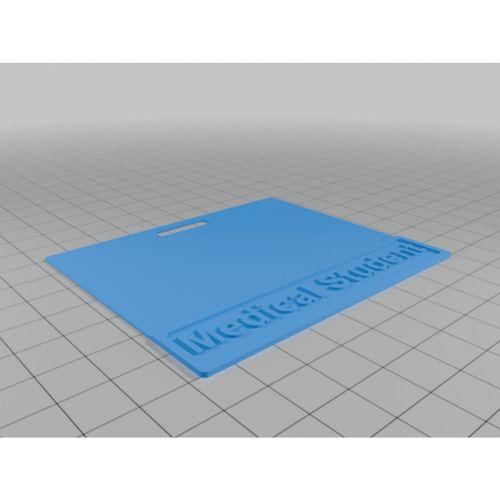 Tıp Öğrencisi Rozeti 3D Baskı (Bu ürün Sadece Plastik parçadır - Almadan Önce Soru Sorabilirsiniz)