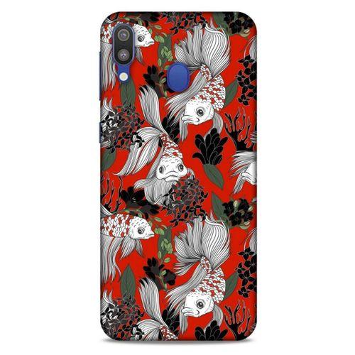 Animax Balıklar ve Çiçekler Samsung Galaxy M20 Kılıf Desenli Silikon