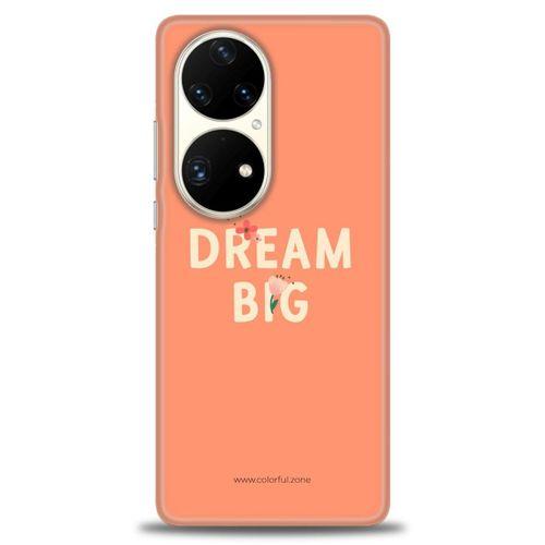 Huawei P50 Pro Kılıf HD Baskılı Kılıf - Dream Big + Tam Ekran Koruyucu