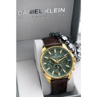 Daniel Klein Erkek Kol Saati 30 Metre Suya Dayanıklı Deri Kordon + Bileklik Hediyeli VS.BLKT.0822