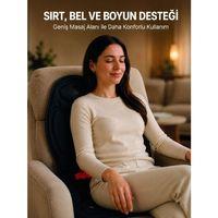 Ev Ofis Araç Uyumlu Isıtmalı Tam Vücut Masaj Minderi