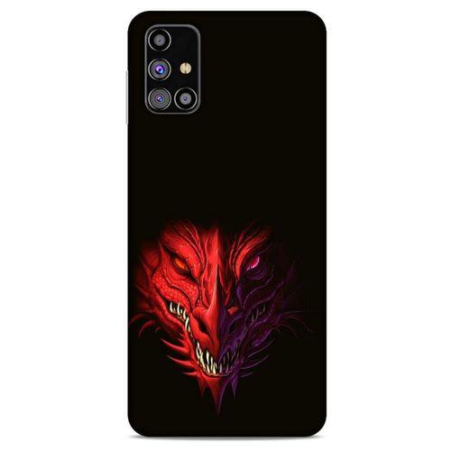 Samsung Galaxy M31s Kılıf Dragons (16) Kalın Kılıf Kırmızı King Ejderha