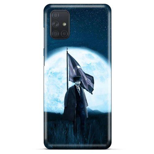 Samsung Galaxy M51 Kılıf Atatürk (45) Liquid Air Kılıf Ay Işığı