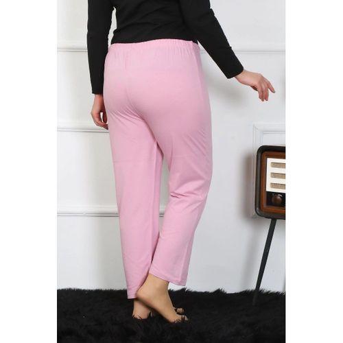 Kadın Büyük Beden Pembe Tek Alt Pijama