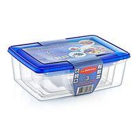 3'lü Köşeli Saklama Kabı Seti