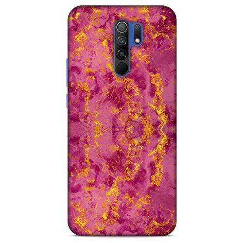 Mermer Desenli (35) Tema Fit Design Kılıf Burgonya Xiaomi Redmi 9 Kılıf