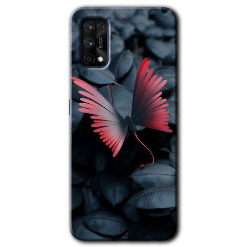 Realme 7 Pro Kılıf HD Desen Baskılı Arka Kapak - Dark Butterfly + Kırılmaz Cam