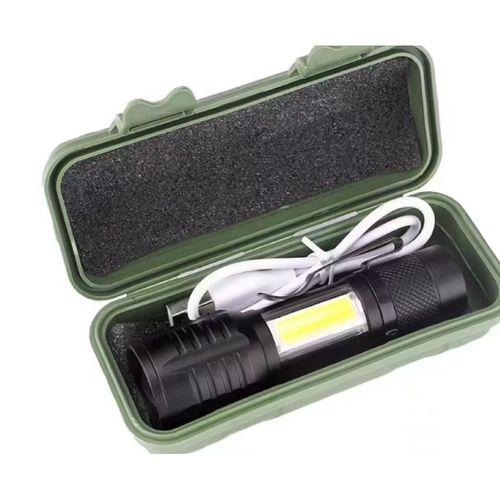 Wison Ws-5454 Taktik El Feneri Usb Şarj Edilebilir Kamp Feneri Cob Zumlanabilir Mini Taşınabilir El Feneri