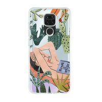 Xiaomi Redmi Note 9S Manual Of Weeds Premium Şeffaf Silikon Kılıf