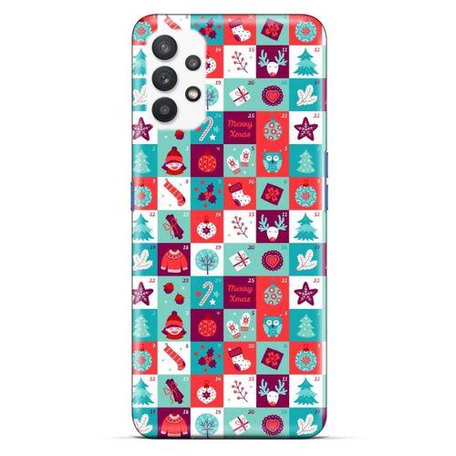Samsung Galaxy A32 Kılıf Yılbaşı Süsleri (8) Baskılı Kılıf