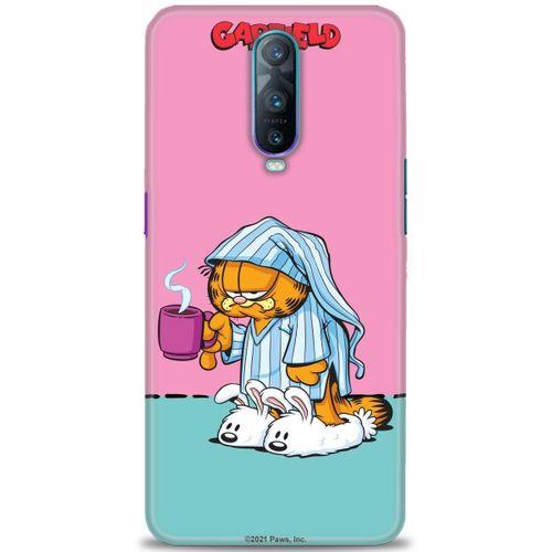 Oppo RX17 Pro Kılıf HD Baskılı Kılıf - Garfield + Tam Ekran Koruyucu