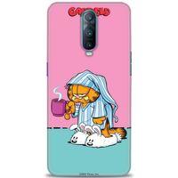 Oppo RX17 Pro Kılıf HD Baskılı Kılıf - Garfield + Tam Ekran Koruyucu
