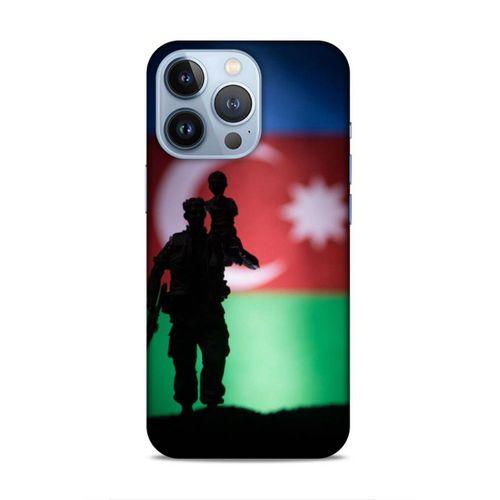 Apple iPhone 13 Pro Uyumlu Kılıf Azarbaijan (14) Lansman Kılıf Asker Bayrak