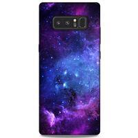 Samsung Galaxy Note 8 Uyumlu Kılıf Mor Delisi (6) Silikon Kılıf Yıldızlar