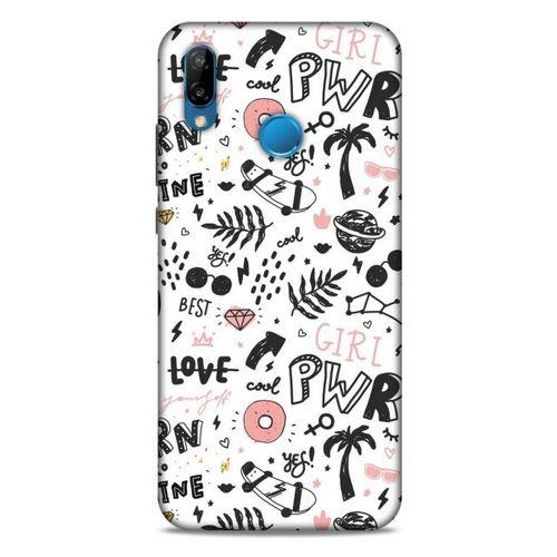 Pop Culture Beyaz Huawei P20 Lite Kılıf