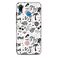 Pop Culture Beyaz Huawei P20 Lite Kılıf