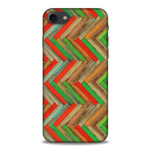 Lopard Apple Iphone 7 Uyumlu Kılıf Wood'X (34) Slim Armor Kılıf Desenli