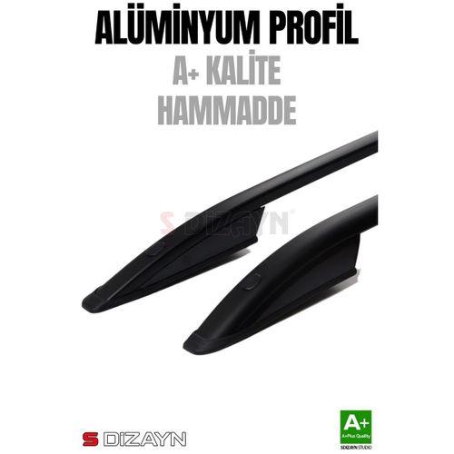 S-Dizayn Peugeot Partner 3 Kısa Şase Aluminyum Siyah Tavan Çıtası 2019 Üzeri A+ Kalite