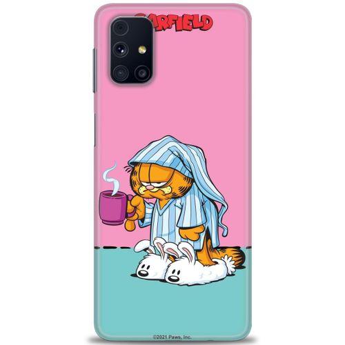 Samsung Galaxy M31S Kılıf HD Baskılı Kılıf - Garfield + Tam Ekran Koruyucu