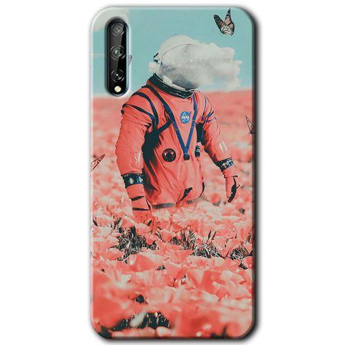 Huawei Y8P Kılıf HD Desen Baskılı Arka Kapak - Uzay Bahçesi