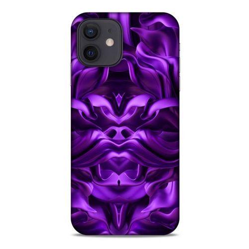 Apple iPhone 12 Uyumlu Kılıf Mor Delisi (1) Kılıfı Saten