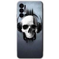 Tecno Spark 8 Pro Kılıf HD Desen Baskılı Arka Kapak - Müzik Kurukafa