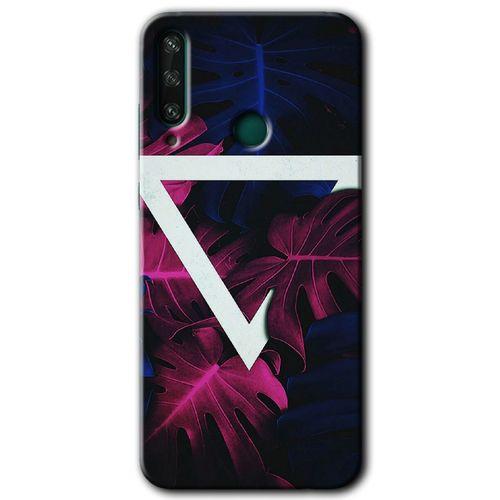 Huawei Y6P Kılıf HD Desen Baskılı Arka Kapak - Mekanik Yaprak + Kırılmaz Cam