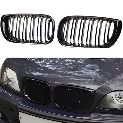 S-Dizayn Bmw 3 Serisi E46 Coupe Ön Panjur Böbrek Parlak Siyah Piano Black M3 Model 2002-2005