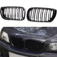 S-Dizayn Bmw 3 Serisi E46 Coupe Ön Panjur Böbrek Parlak Siyah Piano Black M3 Model 2002-2005