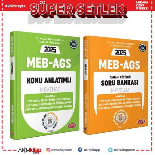 Data Yayınları 2025 MEB AGS Mevzuat Konu ve Soru Bankası Seti 2 Kitap