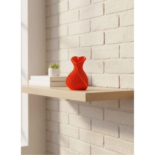 Kalpli Turuncu Dekoratif Vazo 11 Cm Modern Şık Masaüstü Aksesuar