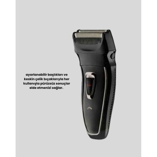 Unisex Şarjlı Saç Ve Sakal Kesme Makinesi – Sessiz Motor, 1–12 Mm Ayarlanabilir Başlık
