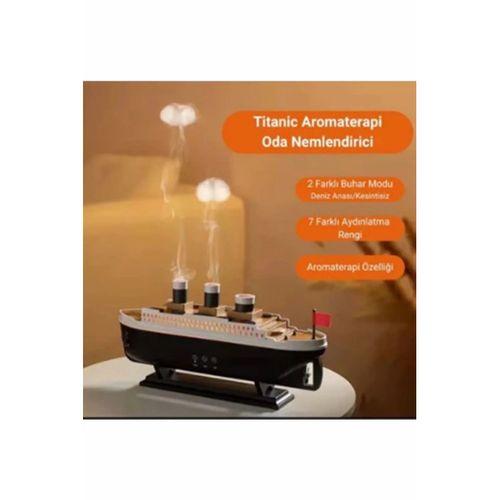Titanic Gemi Hava Nemlendirici Işıklı Fonksiyonlu Buhar Makinesi Kumandalı