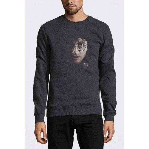 Hp7 Baskılı Füme Antrasit Erkek Sweatshirt