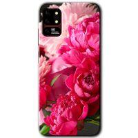 Reeder S19 Max Kılıf HD Desen Baskılı Arka Kapak - Kırmızı Beyaz Gül