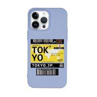 iPhone 14 Pro Max Uyumlu Tokyo Desenli Premium Silikonlu Lansman Telefon Kılıfı