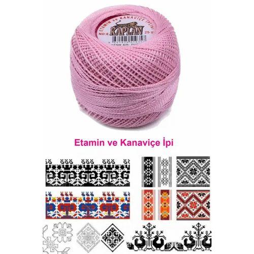 Kaplan Etamin Ve Kanaviçe İpi 8 No Kod/Renk: PUDRA - Royaleks