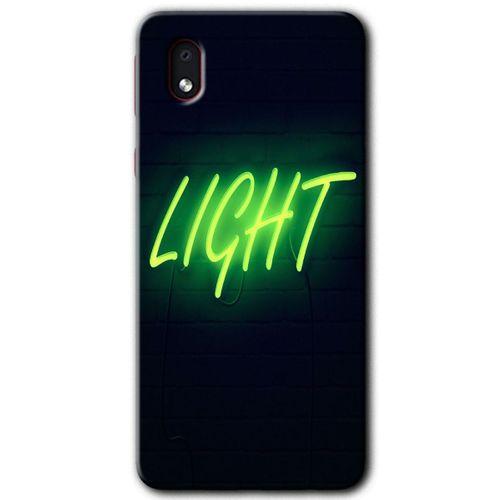 Samsung Galaxy A01 Core Kılıf HD Desen Baskılı Arka Kapak - Neon İnscription