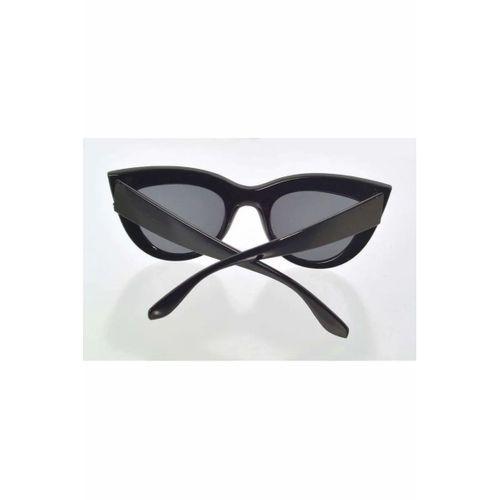 Siyah Çerçeve Cat Eye Kadın Güneş Gözlüğü - Moda Gözlük
