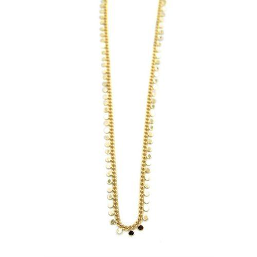 Pullu Zincir Kolye - Altın