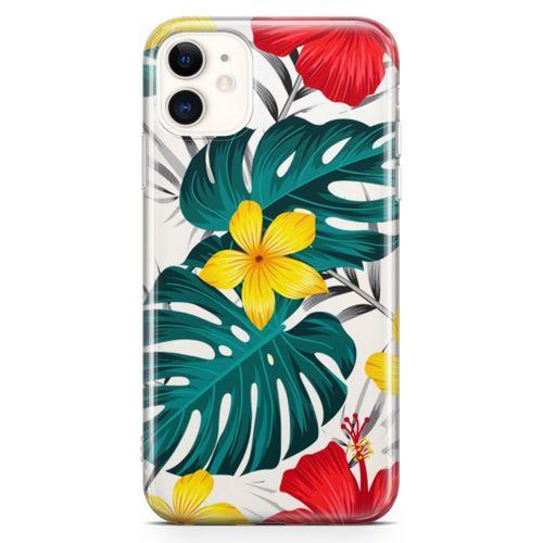 Apple iPhone 11 Kılıf Marmaris Çiçekleri Arka Kapak Koruma Desenli Full Koruyucu