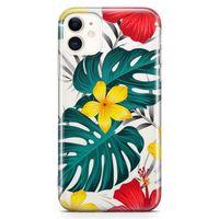 Apple iPhone 11 Kılıf Marmaris Çiçekleri Arka Kapak Koruma Desenli Full Koruyucu