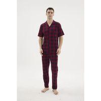 Kocabey Kkt-26158 Erkek Apaj Yaka Düğmeli Pijama Takımı