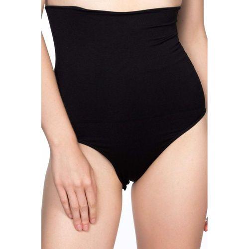 Siyah Double Yüksek Bel Çıtçıtlı  Slip Korse