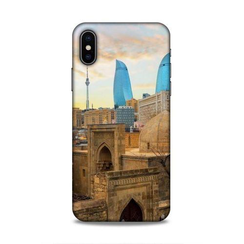 Apple Iphone X Uyumlu Kılıf Azarbaijan (11) Tam Koruma Ateş Kuleleri