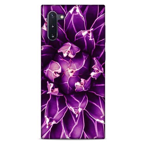 Lopard Samsung Galaxy Note 10 Uyumlu Kılıf Bahar (12) Koruyucu Silikon Mor